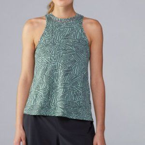 Janji Alpaca Runpaca Wrap Tank Top dot green blue